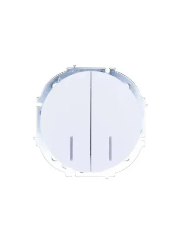 Выключатель 2-кл. СП OSEN 10А IP20 с подсветкой механизм бел. LEZARD 743-0288-112