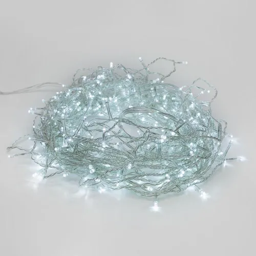 Гирлянда светодиодная "Светодиодный Дождь" 3х2м LED бел. свечение с динамикой провод прозр. 230В Neon-Night 235-095 фото 4
