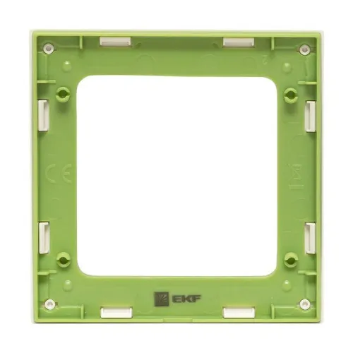 Рамка 1-м Стокгольм бел. с линией цвета зел. PROxima EKF EXM-G-302-20 фото 6