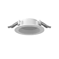 Светильник светодиодный DL-01 Pro 100мм 8Вт 4000К 120x49мм IP65/40 круглый встраив. с опаловым рассеив. RAL9003 бел. муар VARTON V1-RF-00111-10000-6500840