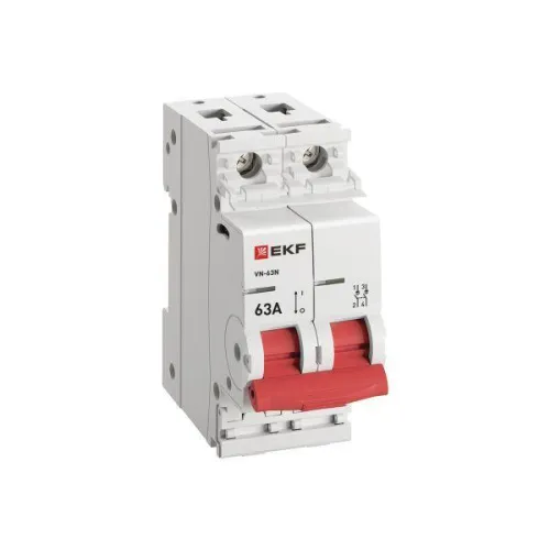 Выключатель нагрузки 2п 63А ВН-63N PROxima EKF S63263 фото 4