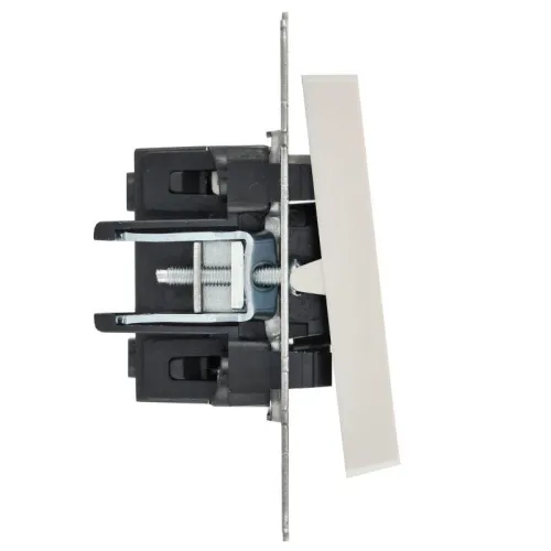 Выключатель 1-кл. СП BRITE ВС10-1-1-БрЖ 10А с индик. механизм жемчуж. IEK BR-V10-1-10-K36 фото 2