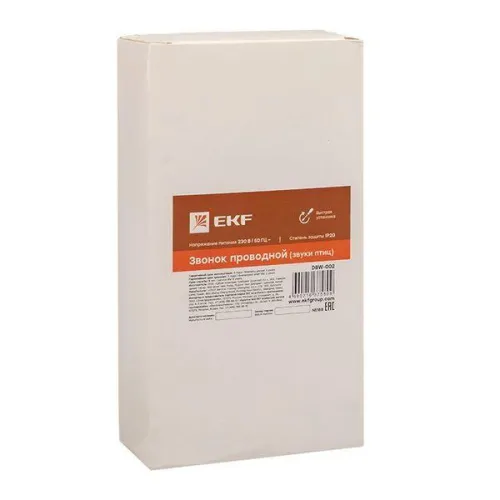 Звонок проводной 230В (Звуки птиц) EKF DBW-002 фото 3
