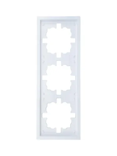 Рамка 3-мест. горизонт. ZIMA бел. LEZARD 704-0200-148