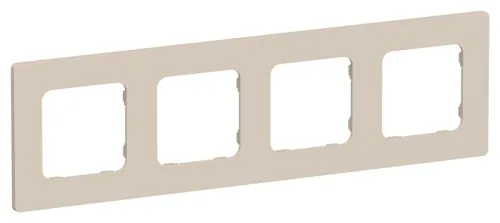 Рамка 4-м СП FLITE РУ-4-К-ФлЛ льняной IEK FI-M42-32-20-K88