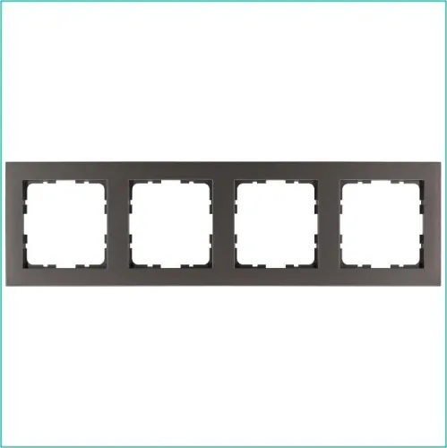 Рамка 4-м G-Classic мокко Jasmart G1004Z
