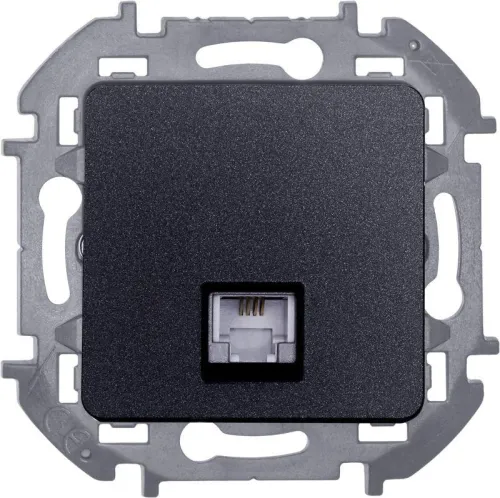 Розетка телефонная Inspiria RJ11 механизм антрацит IEK 673823 фото 5