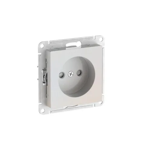 Розетка AtlasDesign 16А без заземл. защ. шторки быстрозажим. клем. механизм жемчуж. SE ATN000449S