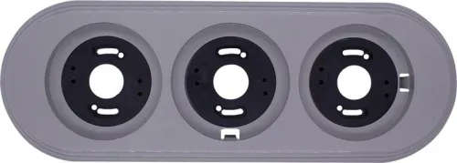 Рамка 3-х постовая пластик титан Bironi BF1-630-26