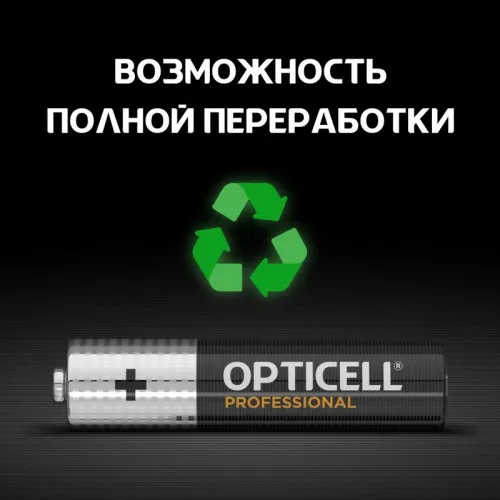 Элемент питания алкалиновый AAA/LR03 (блист. 12шт) Professional Opticell 5052006 фото 6