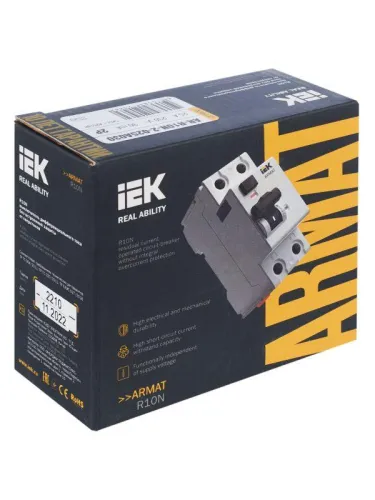 Выключатель дифференциального тока (УЗО) 2п 25А 30мА тип A ВДТ R10N ARMAT IEK AR-R10N-2-025A030 фото 11