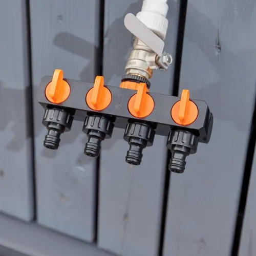 Разветвитель для шланга на 4 канала 1/2-3/4дюйма ЧЕТЫРЕ СЕЗОНА 62-0225 фото 6