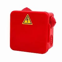 Коробка распределительная огнестойкая 100х100х50мм IP54 КРОПС-П1 FRJB-KM-P1-10-03-КРОПС-IP54 КРОПС-П1 для кабелей до 10кв.мм 3 клеммы КМ KR0018