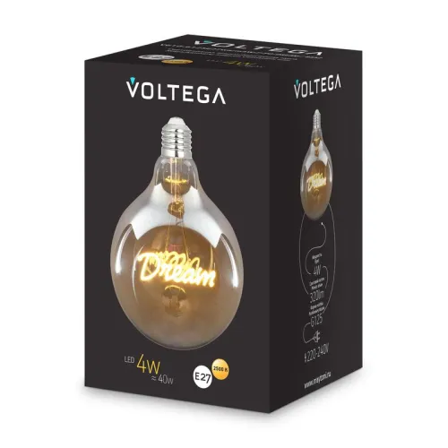 Лампа светодиодная Loft Led G125 4Вт 2500К E27 Voltega 8552 фото 2