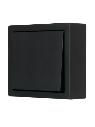 Выключатель 1-кл. ОП LETO черн. бархат LEZARD 752-4200-100 фото 2