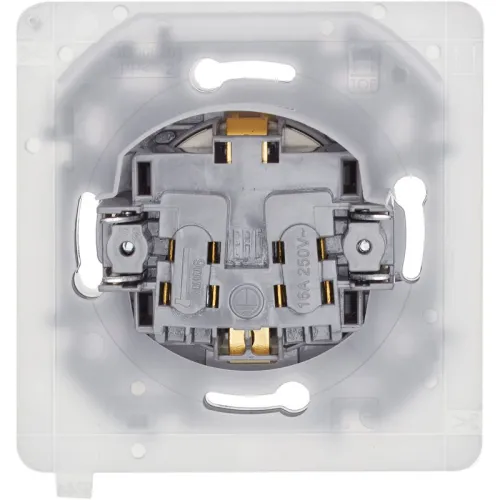 Розетка 1-м СП Inspiria 16А IP44 250В 2P+E защ. шторки с крышкой немецк. стандарт механизм сл. кость IEK 673741 фото 3