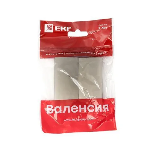 Панель лицевая Валенсия для выключателя 2-кл. 10А кашемир PROxima EKF ESV10-L-023-40 фото 3