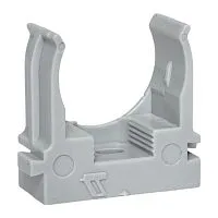 Держатель для труб (клипса) d25мм для монтажн. пистолета сер. (уп.100шт) Plast EKF derjp-z-25