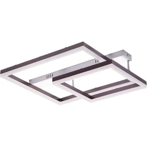 Люстра светодиодная ECLIPSE 88Вт 585х500х130мм 30кв.м потолочная ДУ 3 режима диммир. бел./корич. Ritter 52088 1 фото 4