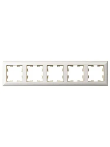 Рамка 5-м BRITE РУ-5-Бр беж./жемчуж. IEK BR-M52-12-1-K10 фото 3