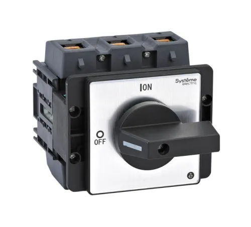 Выключатель-разъединитель 3п 175А IP20 с черн. рукоят. на дверцу 4 винтами SE MSD175320B