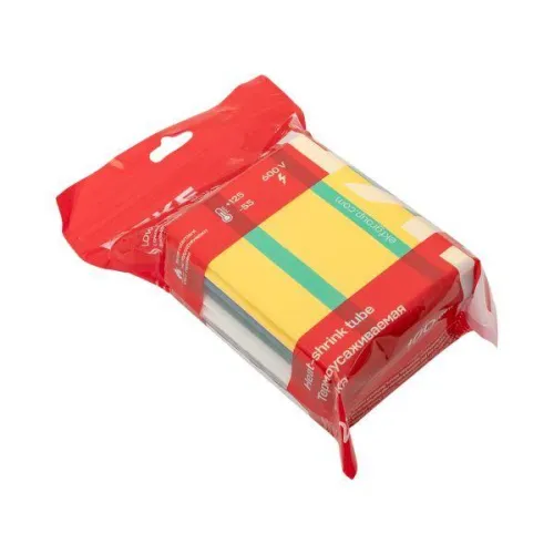 Набор трубок термоусадочных ТУТ нг тонкостен. 50/25 (7 цветов по 3шт 100мм) EKF tut-n-50 фото 2