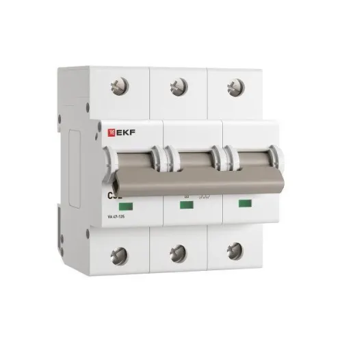 Выключатель автоматический 3п C 32А 15кА ВА 47-125 PROxima EKF mcb47125-3-32C фото 4