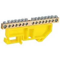 Шина PE земля на DIN-изоляторе ШНИ-6х9-14-Д NO-224-92 желт. Эра Б0062965