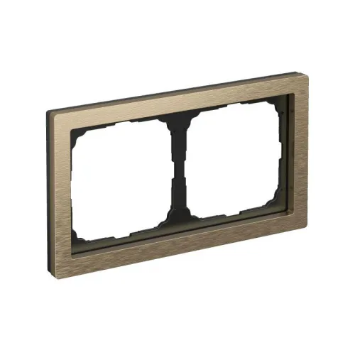 Рамка 2-м ArtGallery Pure метал. латунь SE GAL312202 фото 4