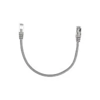 Патч-корд F/UTP кат.6 RJ45-RJ45 26AWG LSZH 0.3м сер. Rexant 02-0210-03