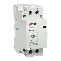 Контактор модульный КМ 63А 2NО (2 мод.) EKF km-2-63-20