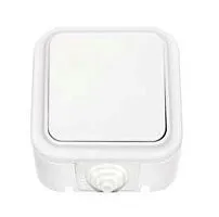 Переключатель проходной 1-кл. ОП 10А IP44 бел. Bylectrica А6 10-868