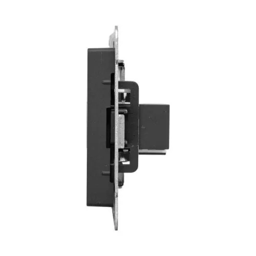 Розетка СП Эпика HDMI + RJ45 кат.5 механизм черн. EKF UP1-SOB-HDMI+RJ45 фото 6