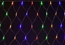 Гирлянда "Сеть" 1.5х1.5м 160LED RGB IP20 провод прозр. 230В с контроллером 8 режимов IEK LGDB410-3-160-L1-T-S-44