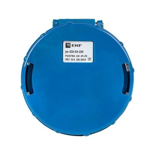 Розетка кабельная 63А 220В (233) 2P+РЕ IP67 EKF ps-233-63-220 фото 3