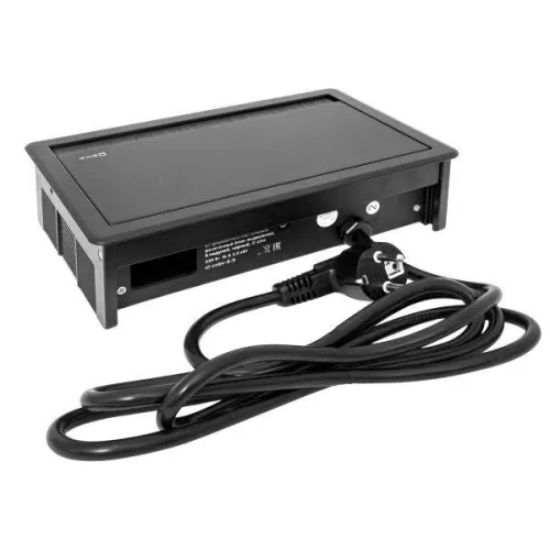 Блок розеточный встраиваемый настольный выдвижной 8 мод. черн. C-Line EKF cl-vnbv-8-b фото 11