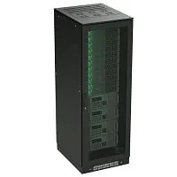Шкаф напольный 24U 600х1200 двери перфорир./перфорир. укомплектован вводом и заглушками RAL9005 DKC R5IT2462PFB