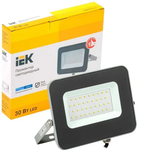 Прожектор светодиодный СДО 07-30 30Вт 6500К IP65 сер. IEK LPDO701-30-K03 фото 2