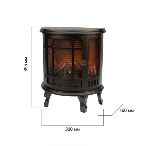Камин светодиодный "Винтаж" 30х16х35.5см эффект живого огня USB и элементы питания 3хC (не в компл.) Neon-Night 511-032 фото 4