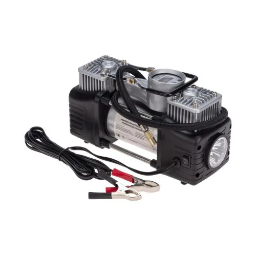 Компрессор автомобильный усиленный двухпоршневой с цифровым манометром и функцией автостоп (60л/мин 10 АТМ) Rexant 80-0522 фото 6