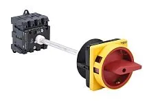 Выключатель-разъединитель 4п 32А IP20 с красн. выносн. рукоят. на дин-рейке/плате с замком SE MSD32440R