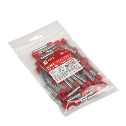 Наконечник штыревой втулочный НШвИ 10.0-24 (уп.50шт) PROxima EKF nhvi-10.0-24 фото 2