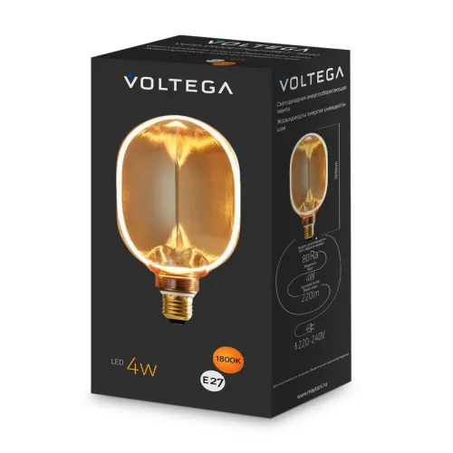 Лампа светодиодная Loft Led O100 4Вт 1800К E27 Voltega 8540 фото 3