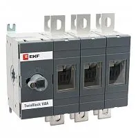 Рубильник 3п 800А реверсивный без рукоятки управления TwinBlock EKF tb-s-800-3p-rev