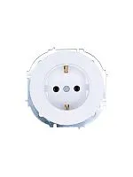 Розетка 1-м OSEN IP20 с заземл. ПБТ бел. LEZARD 743-0288-122B