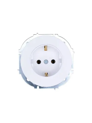 Розетка 1-м OSEN IP20 с заземл. ПБТ бел. LEZARD 743-0288-122B