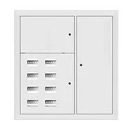 Щит этажный 8кв. RAL9003 (1000х950х160) Basic EKF mb28-v-8-r9003