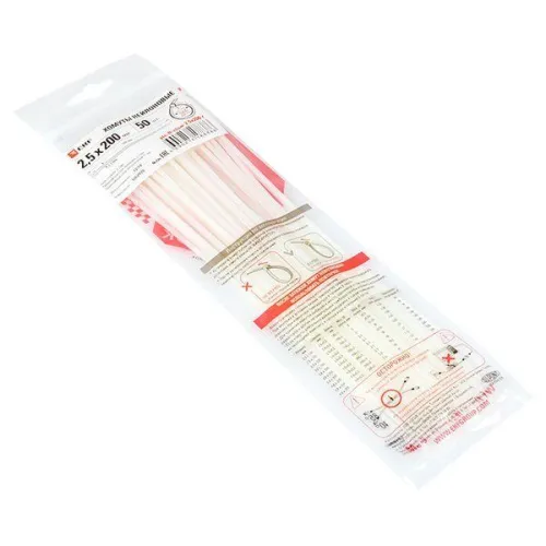 Хомут P6.6 2.5х200 FlexLock стандартный бел. (уп.100шт) PROxima EKF plc-fl-ctsw-2.5x200 фото 2