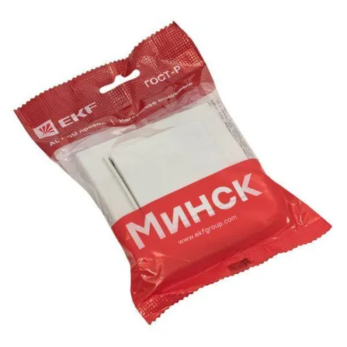 Кнопка нажимная СП Минск 10А белый EKF ERV10-028-10 фото 2