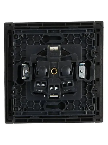 Розетка СП FORTE&PIANO FP315 16А с заземл. защ. шторки винт. крепл. сер. IEK FP-R14-16-K03 фото 3